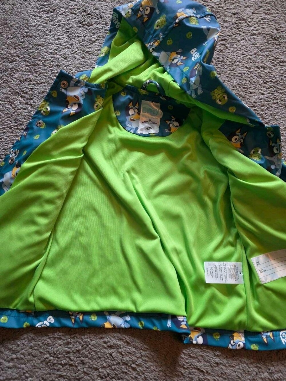 Bluey Rain Jacket - Picture 3 of 5